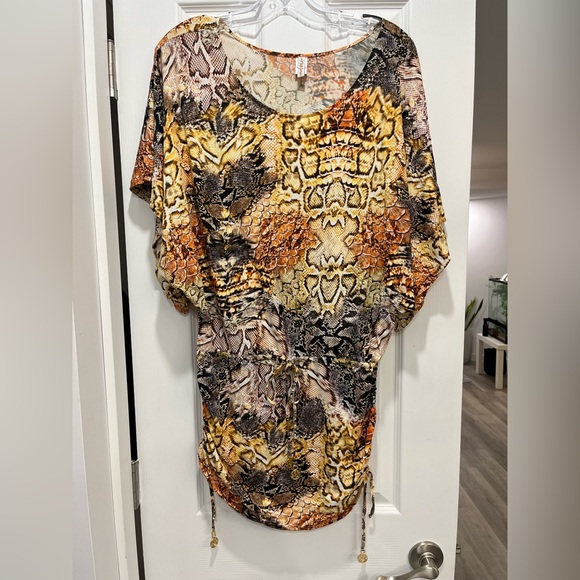 Luli Fama Other - Lulifama Miami South Beach Beach Cover Up Dress Snake Print